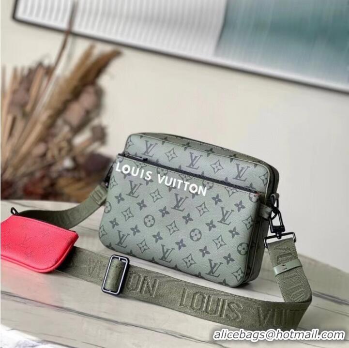 Pretty Style Louis Vuitton Trio Messenger M23783 Khaki Green