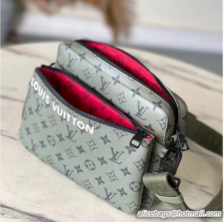 Pretty Style Louis Vuitton Trio Messenger M23783 Khaki Green