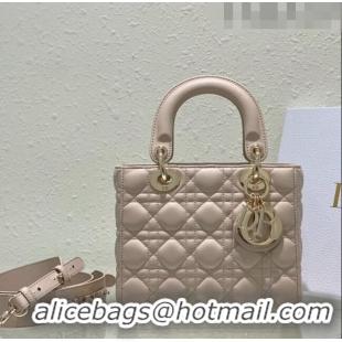 Super Quality Dior Small Lady Dior My ABCDior Bag in Sand-Colored Cannage Lambskin CD3013 2023