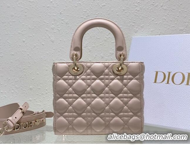 Super Quality Dior Small Lady Dior My ABCDior Bag in Sand-Colored Cannage Lambskin CD3013 2023