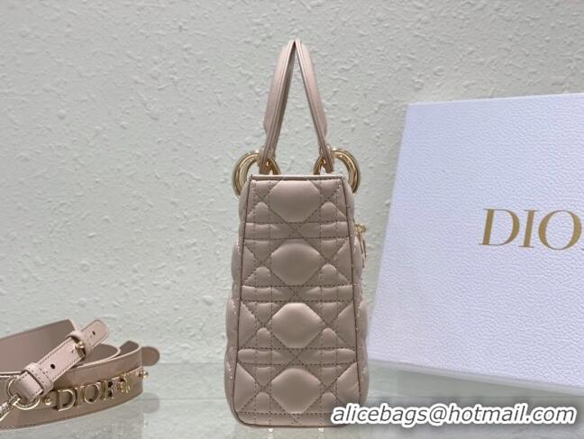 Super Quality Dior Small Lady Dior My ABCDior Bag in Sand-Colored Cannage Lambskin CD3013 2023