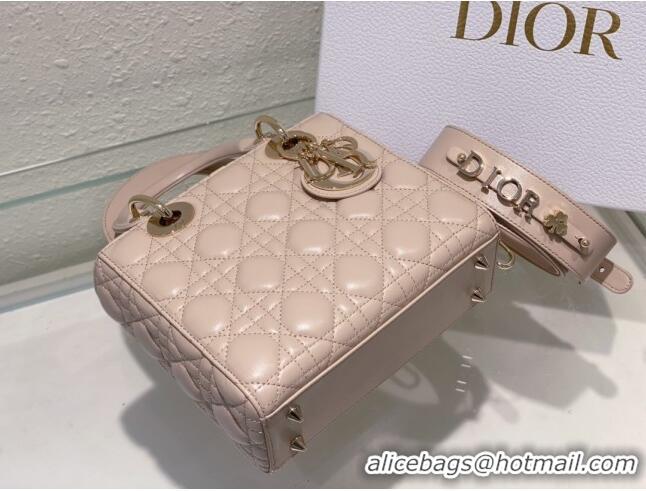 Super Quality Dior Small Lady Dior My ABCDior Bag in Sand-Colored Cannage Lambskin CD3013 2023