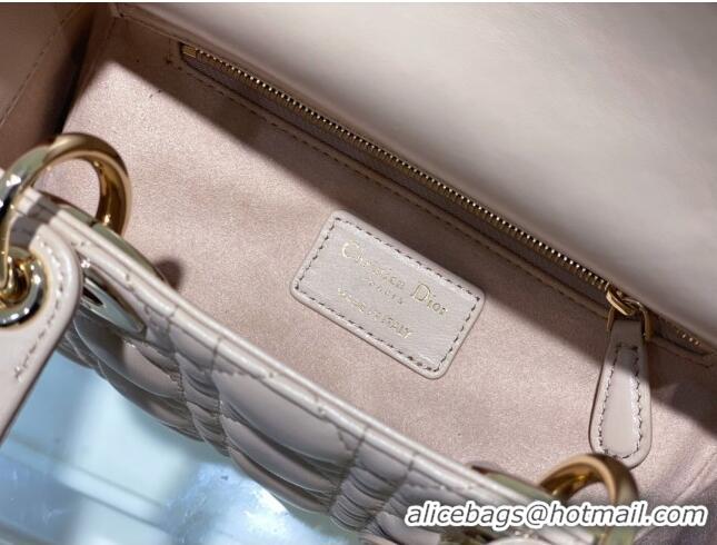 Super Quality Dior Small Lady Dior My ABCDior Bag in Sand-Colored Cannage Lambskin CD3013 2023