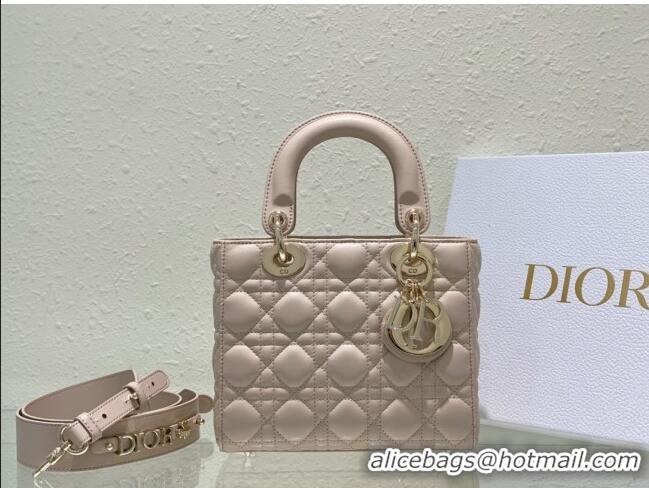 Super Quality Dior Small Lady Dior My ABCDior Bag in Sand-Colored Cannage Lambskin CD3013 2023