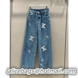 ​Buy Inexpensive Celine Denim Jeans C102020 Blue 2023