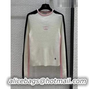 Top Quality Chanel Wool Sweater CH101905 White 2023