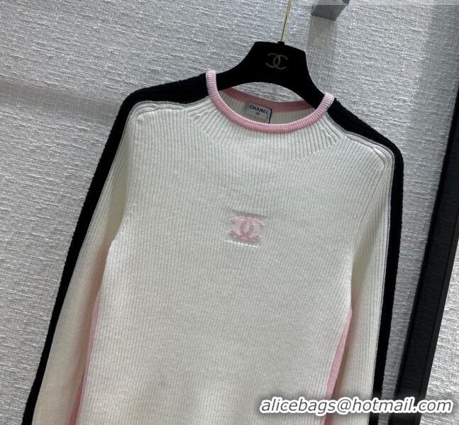 Top Quality Chanel Wool Sweater CH101905 White 2023