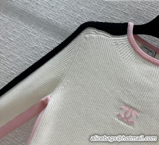 Top Quality Chanel Wool Sweater CH101905 White 2023