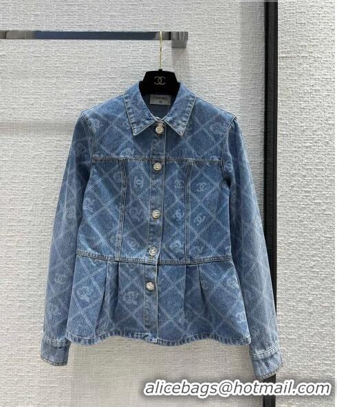 Top Grade Chanel Denim Jacket CH101906 Blue 2023