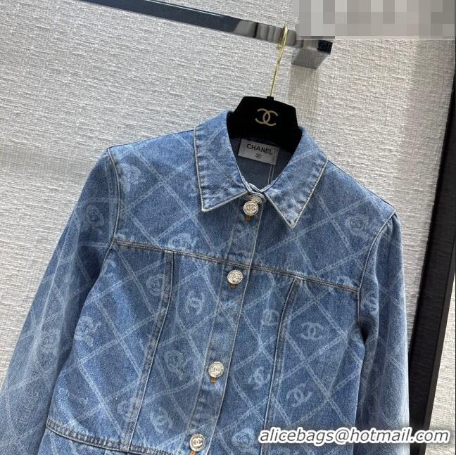 Top Grade Chanel Denim Jacket CH101906 Blue 2023