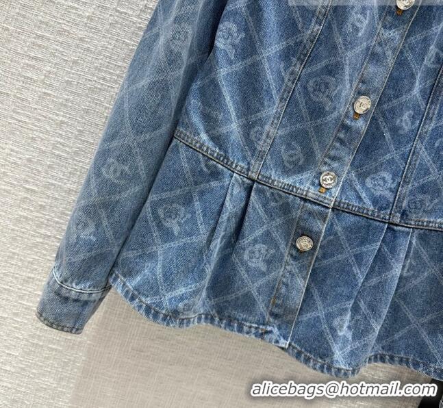 Top Grade Chanel Denim Jacket CH101906 Blue 2023