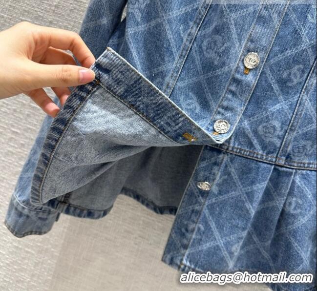 Top Grade Chanel Denim Jacket CH101906 Blue 2023