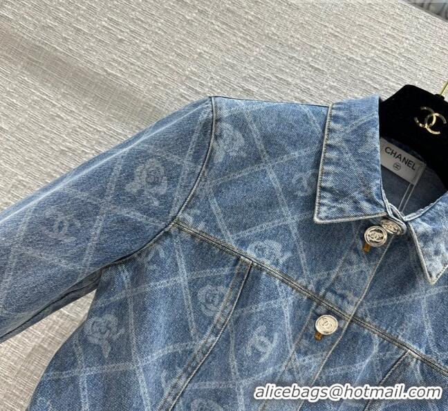 Top Grade Chanel Denim Jacket CH101906 Blue 2023