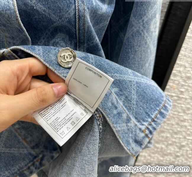 Top Grade Chanel Denim Jacket CH101906 Blue 2023