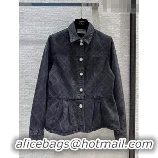 Unique Grade Chanel Denim Jacket CH101907 Black 2023