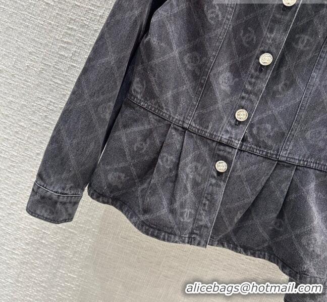 Unique Grade Chanel Denim Jacket CH101907 Black 2023