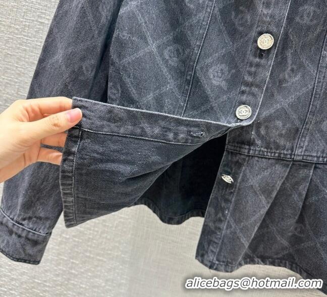 Unique Grade Chanel Denim Jacket CH101907 Black 2023