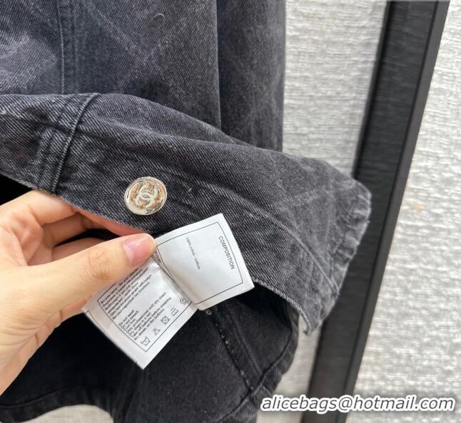 Unique Grade Chanel Denim Jacket CH101907 Black 2023