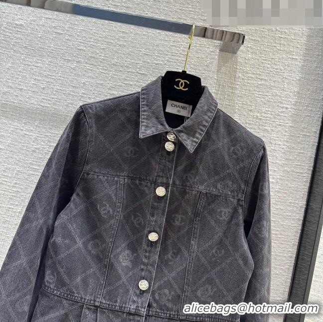 Unique Grade Chanel Denim Jacket CH101907 Black 2023