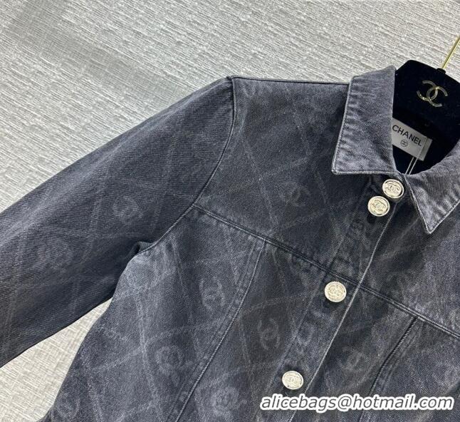 Unique Grade Chanel Denim Jacket CH101907 Black 2023