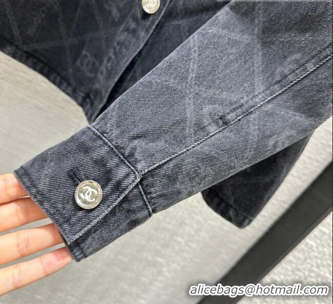 Unique Grade Chanel Denim Jacket CH101907 Black 2023