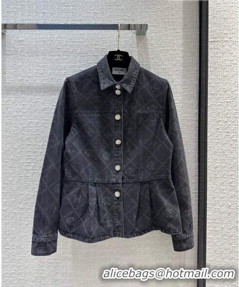 Unique Grade Chanel Denim Jacket CH101907 Black 2023