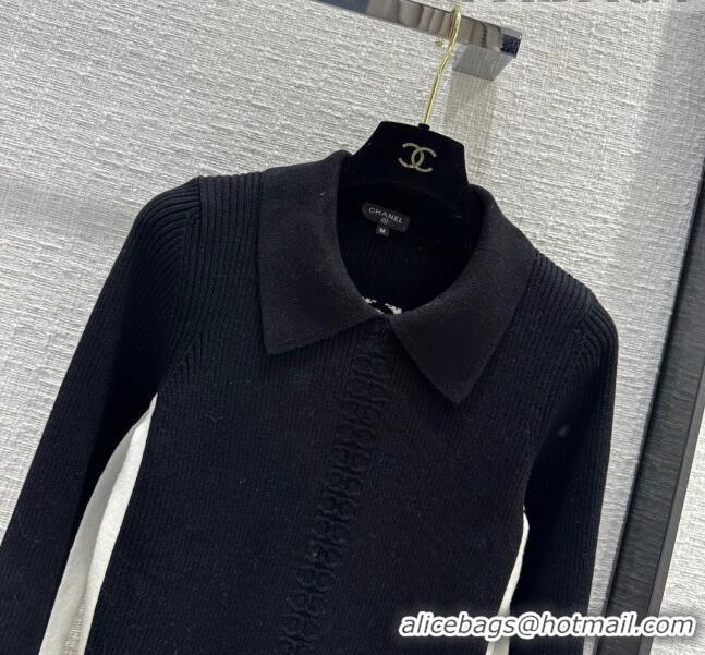 Good Product Chanel Wool Sweater CH101928 Black 2023