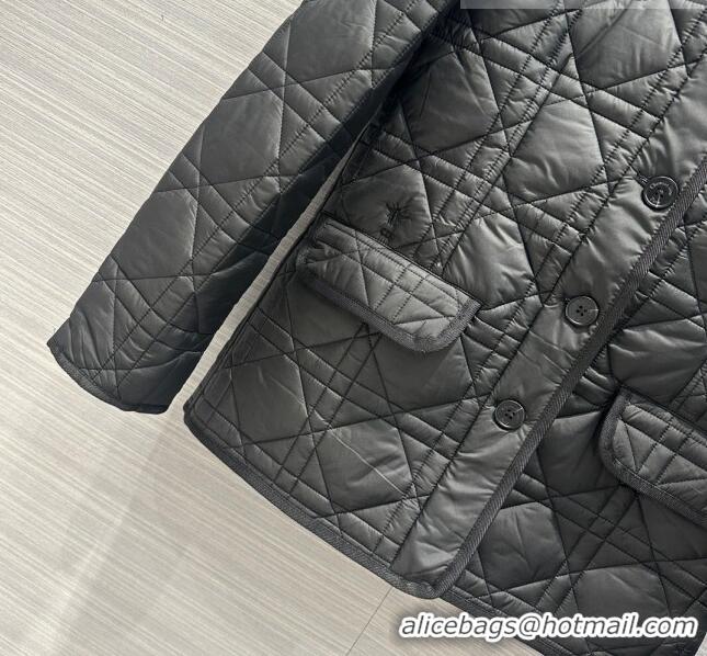 Famous Brand Dior Padded Jacket D101914 Black 2023