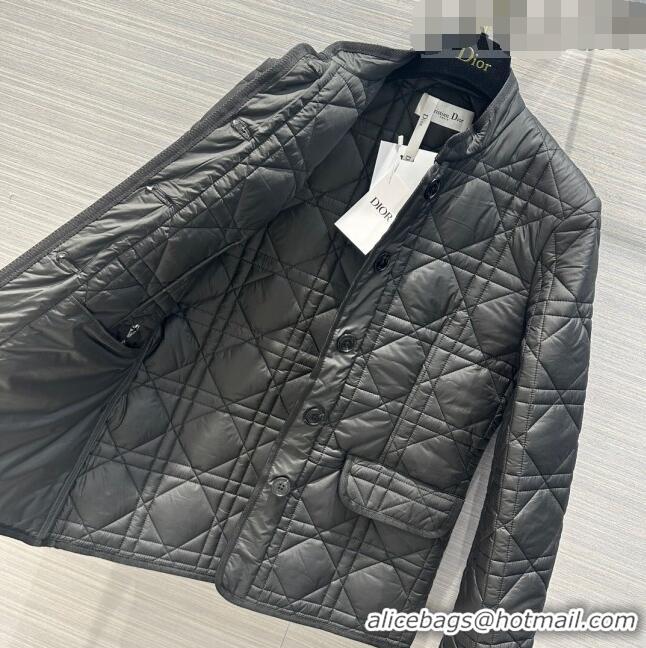 Famous Brand Dior Padded Jacket D101914 Black 2023