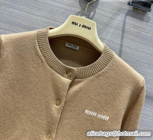 Good Looking Miu Miu Cardigan M101919 Brown 2023