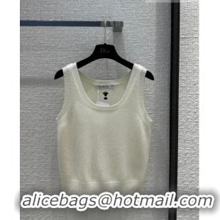 Unique Grade Dior Cashmere Vest D102001 White 2023