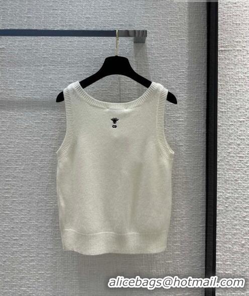 Unique Grade Dior Cashmere Vest D102001 White 2023