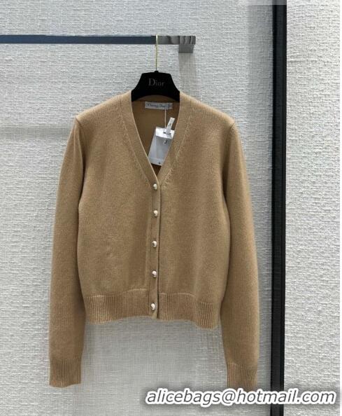 Buy Discount Dior Cashmere Cardigan D102005 Brown 2023