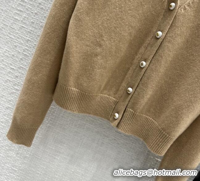 Buy Discount Dior Cashmere Cardigan D102005 Brown 2023