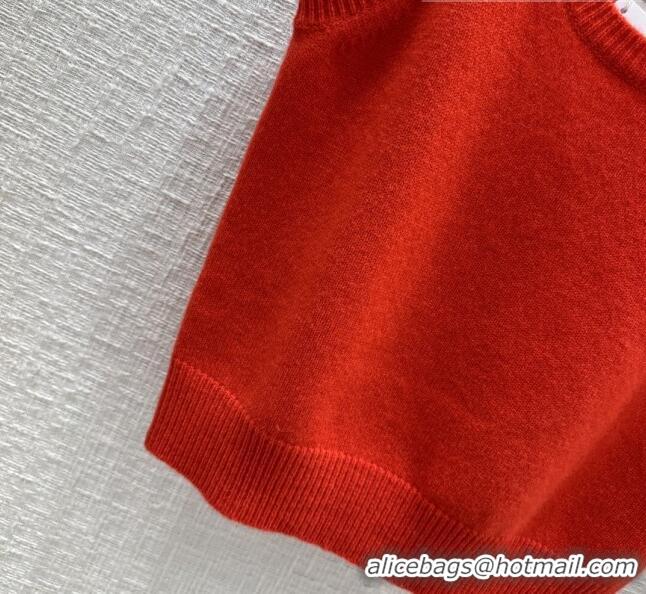 Unique Grade Dior Cashmere Vest D102003 Red 2023