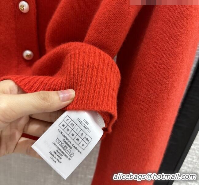 Buy Discount Dior Cashmere Cardigan D102006 Red 2023