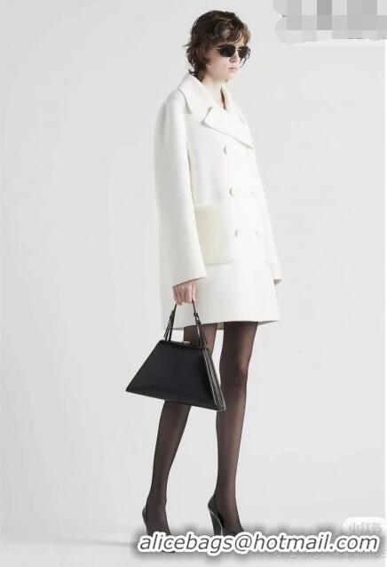 Well Crafted Prada Cashmere Coat P102011 White 2023