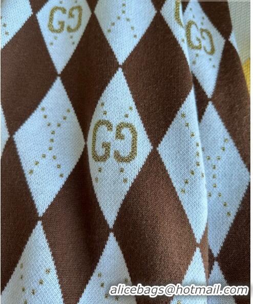 ​Luxurious Grade Gucci Wool & Cashmere Sweater G101922 Brown 2023