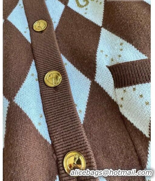 Most Popular Gucci Wool & Cashmere Cardigan G101923 Brown 2023