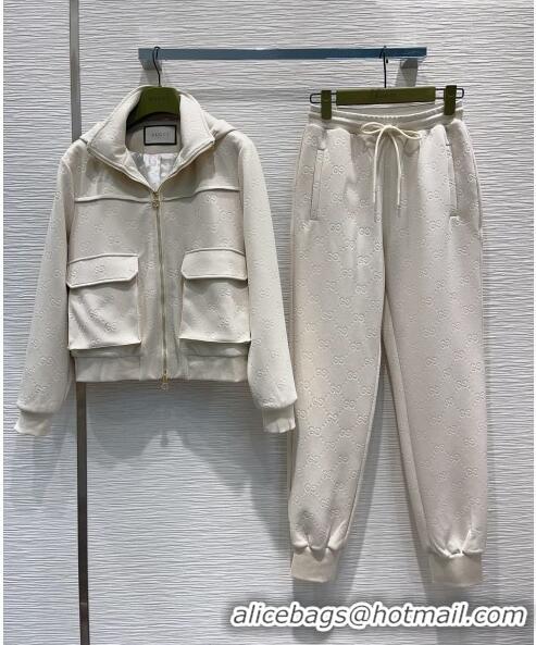 Reasonable Price Gucci Jacket and Pants G102015 Beige 2023