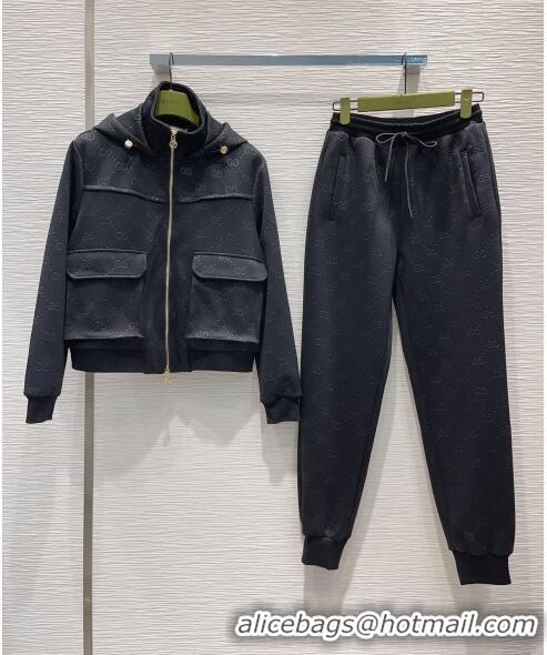 ​Shop Discount Gucci Jacket and Pants G102016 Black 2023