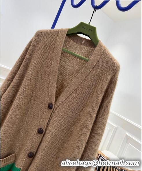 ​Grade Design Gucci Knit Cardigan G102017 Brown 2023