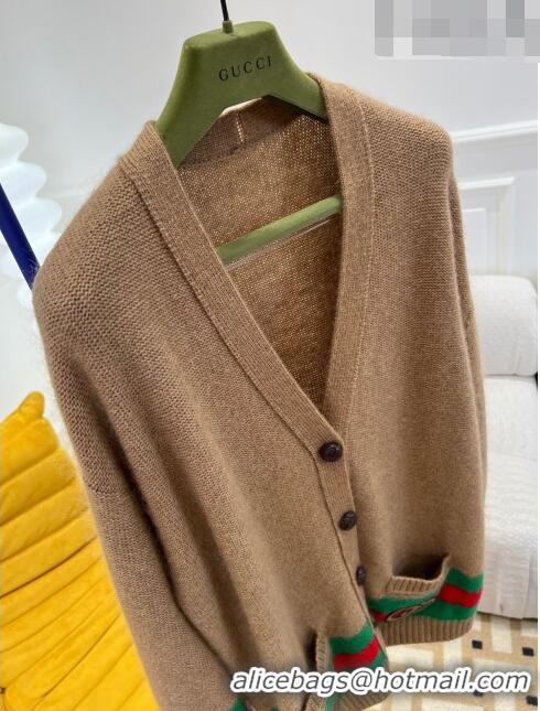 ​Grade Design Gucci Knit Cardigan G102017 Brown 2023