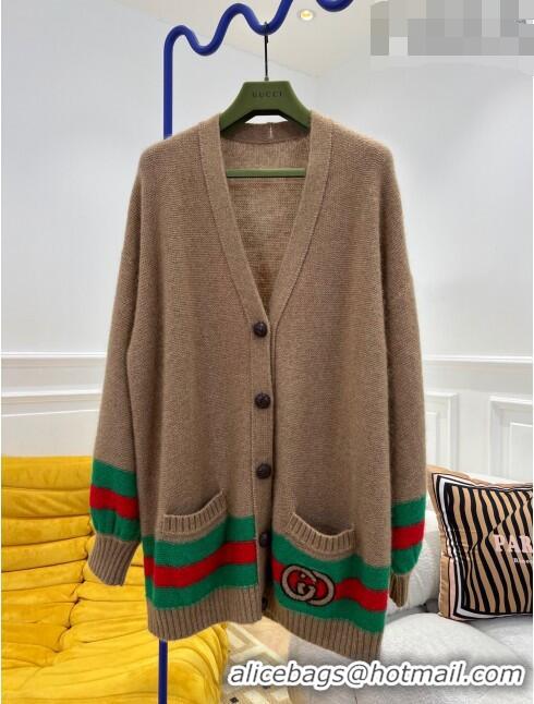 ​Grade Design Gucci Knit Cardigan G102017 Brown 2023