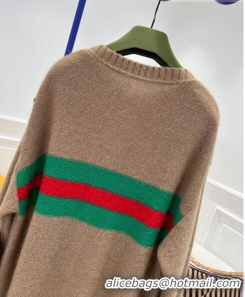 ​Lower Price Gucci Knit Sweater G102017 Brown 2023