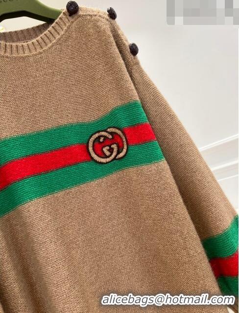 ​Lower Price Gucci Knit Sweater G102017 Brown 2023