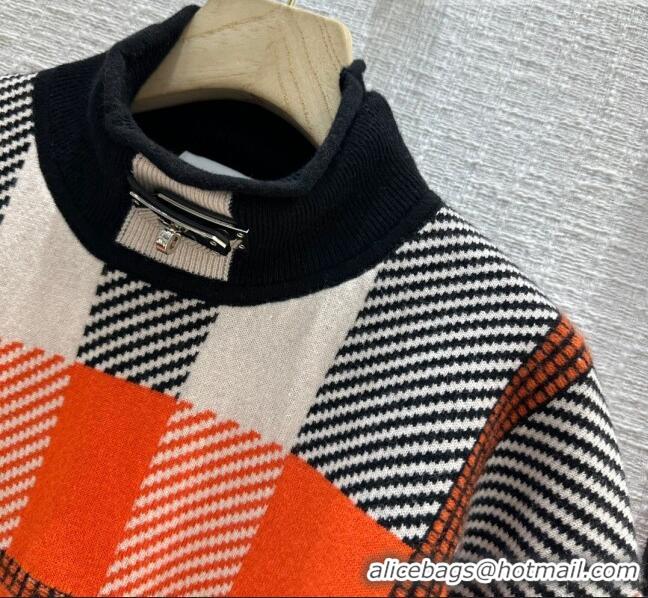 Luxurious Discount Hermes Cashmere Sweater H102034 Orange 2023