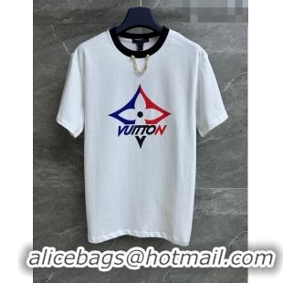 Buy Cheapest Louis Vuitton T-shirt LV102037 White 2023