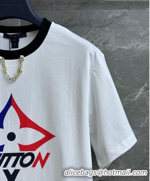 Buy Cheapest Louis Vuitton T-shirt LV102037 White 2023