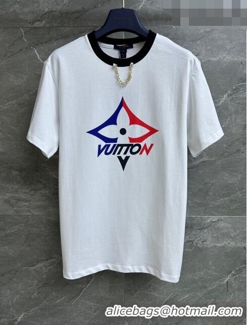 Buy Cheapest Louis Vuitton T-shirt LV102037 White 2023